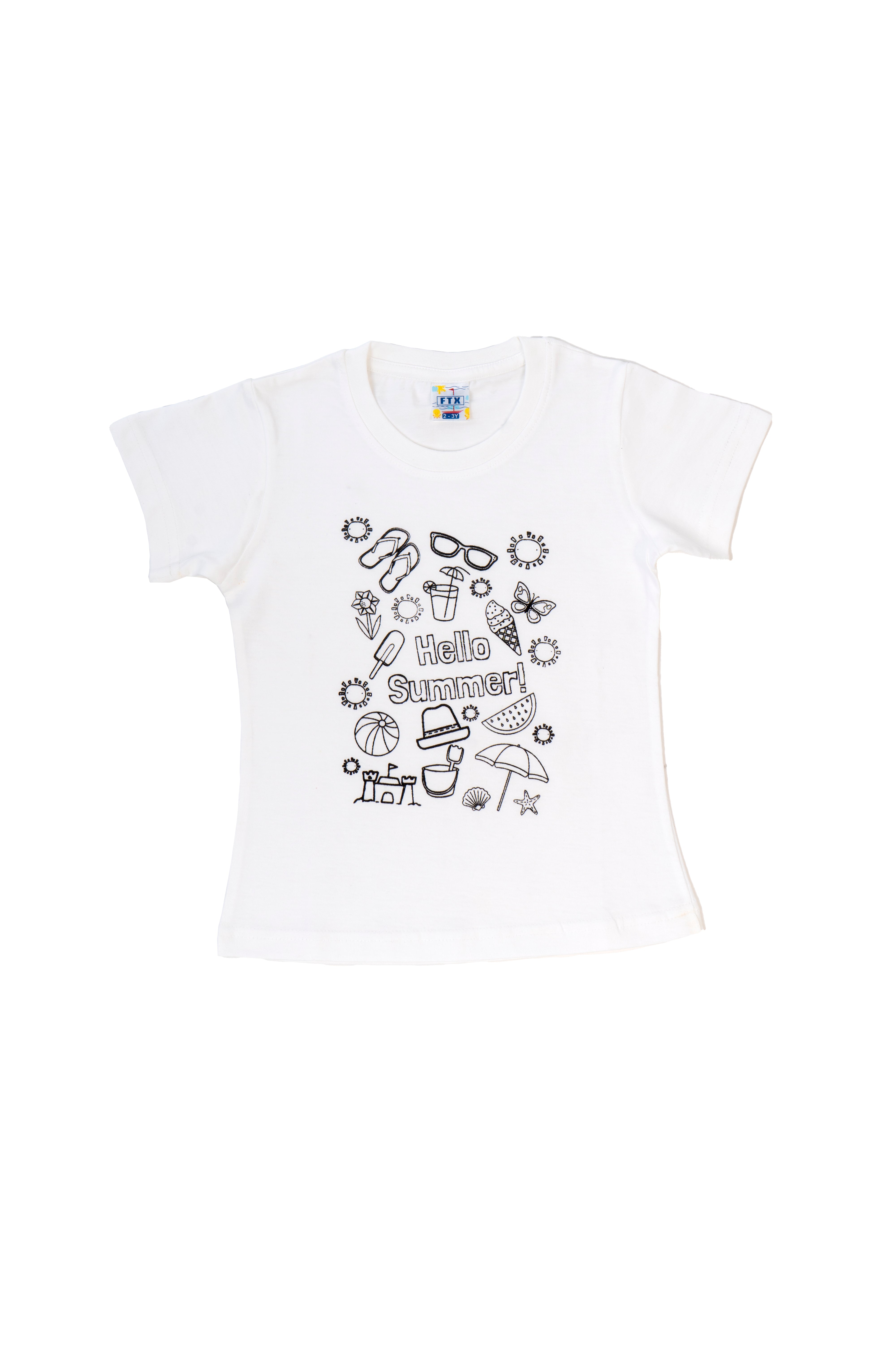 Typography Tshirt, Printed Pure Cotton T Shirt  (White, Pack of 1)