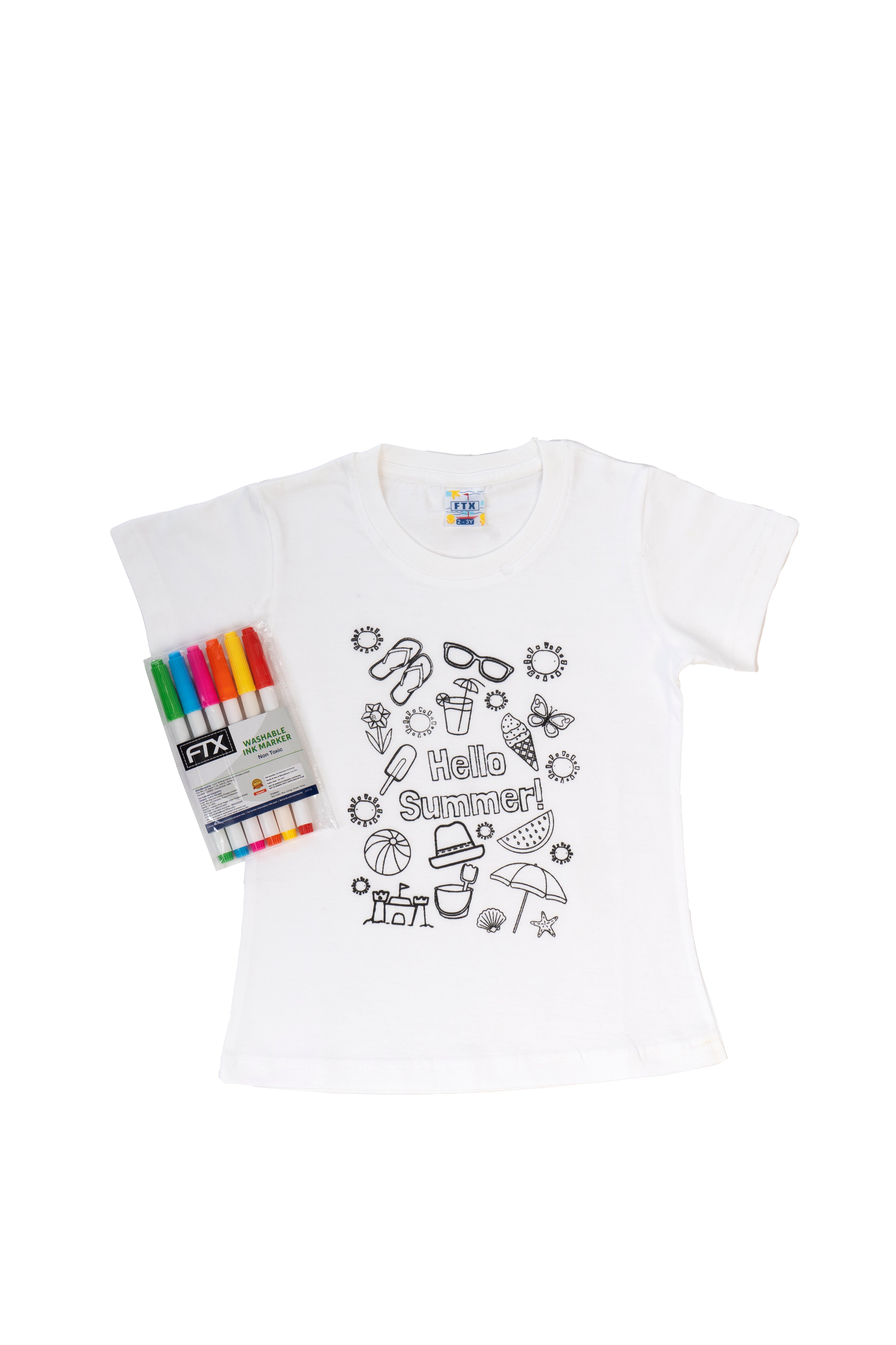 Typography Tshirt, Printed Pure Cotton T Shirt  (White, Pack of 1)