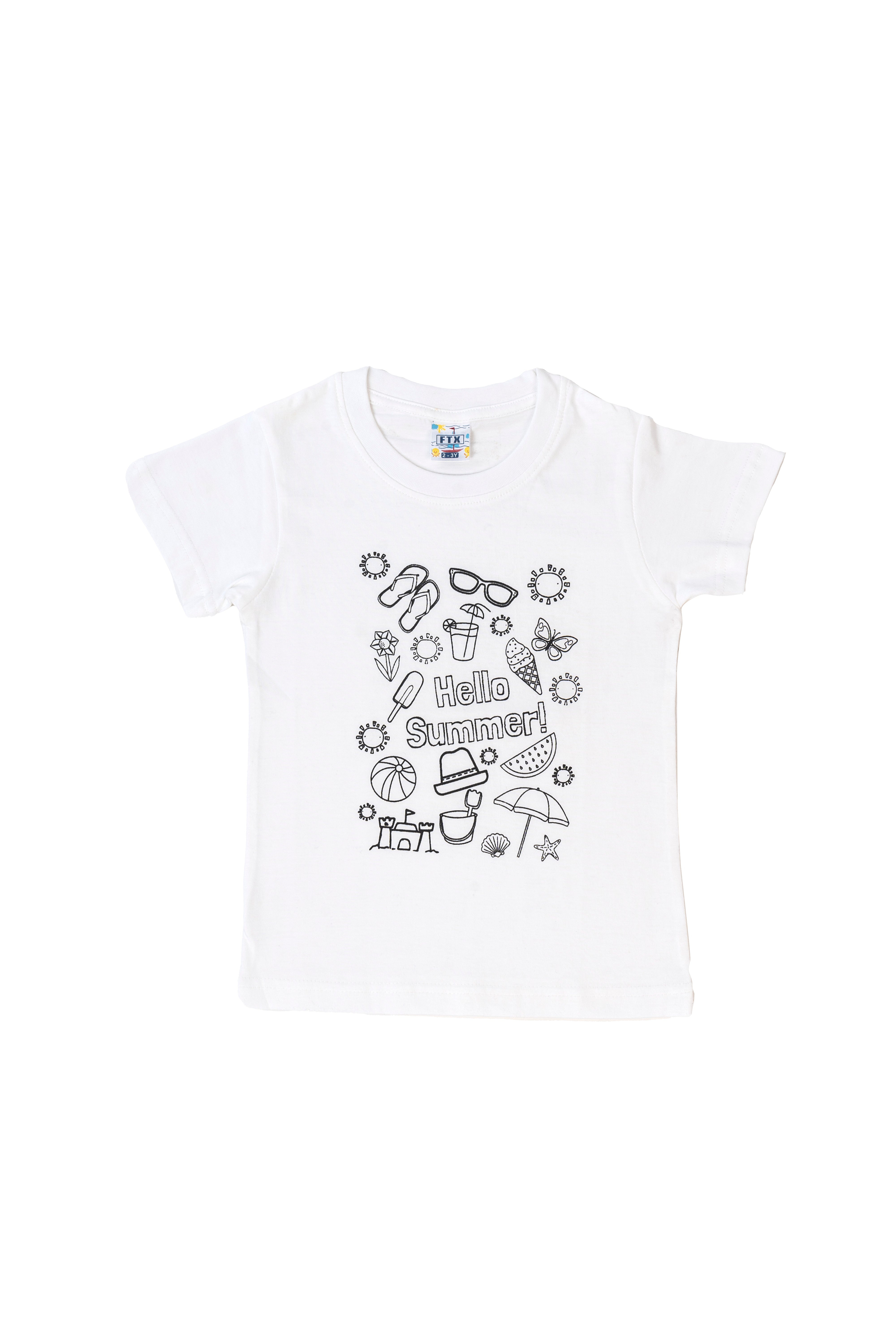 Typography Tshirt, Printed Pure Cotton T Shirt  (White, Pack of 1)