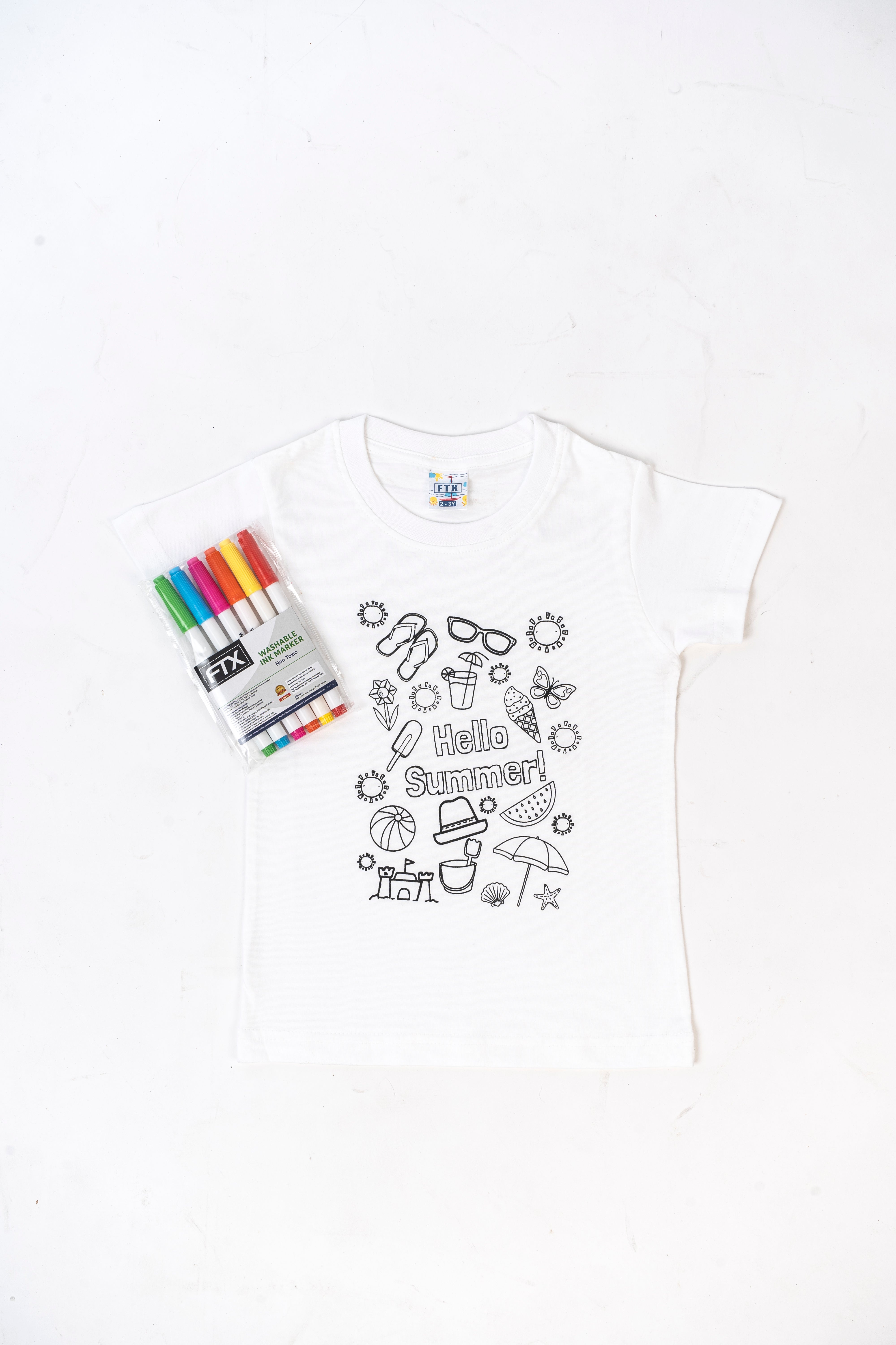 Typography Tshirt, Printed Pure Cotton T Shirt  (White, Pack of 1)